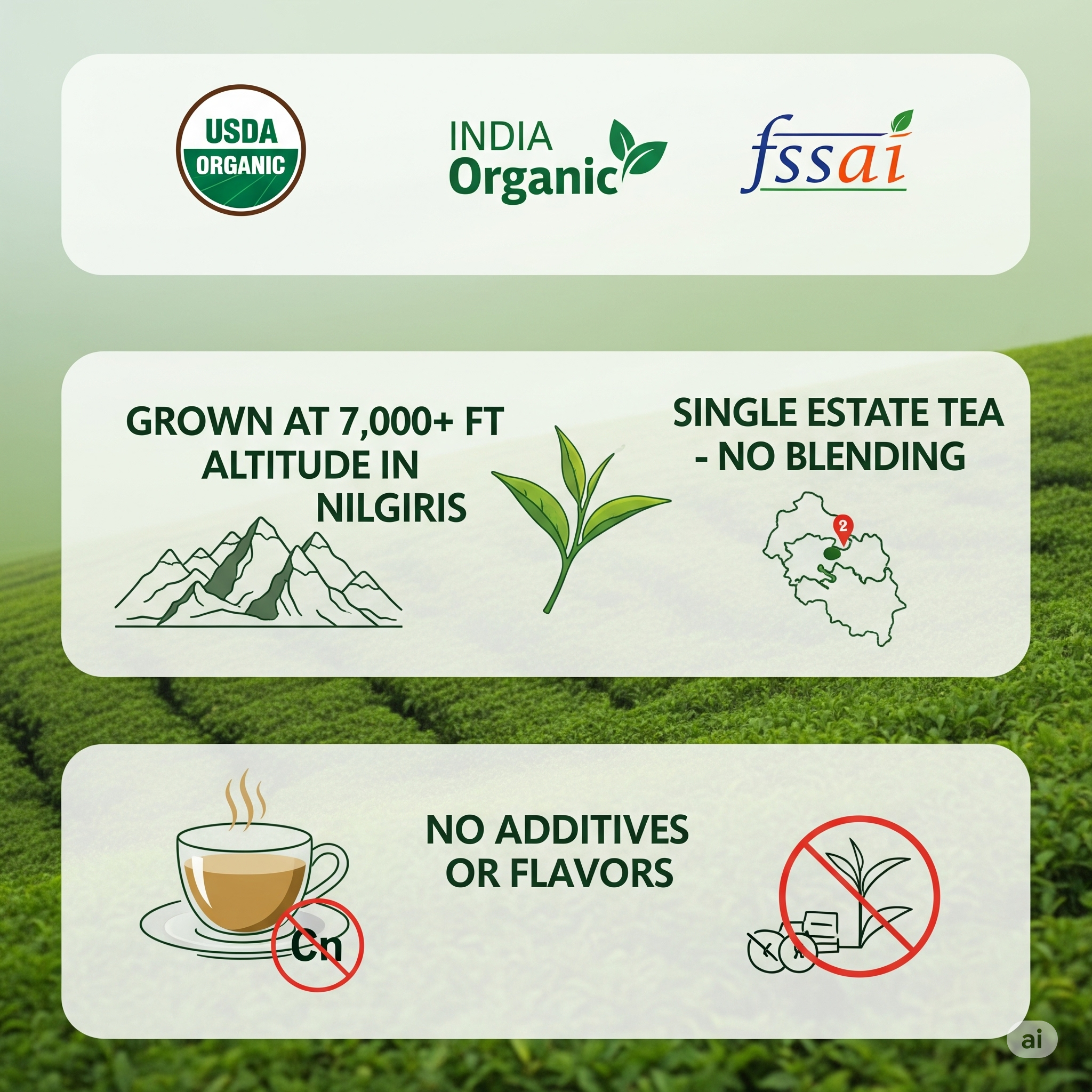 Korakundah Organic White Tea 50g