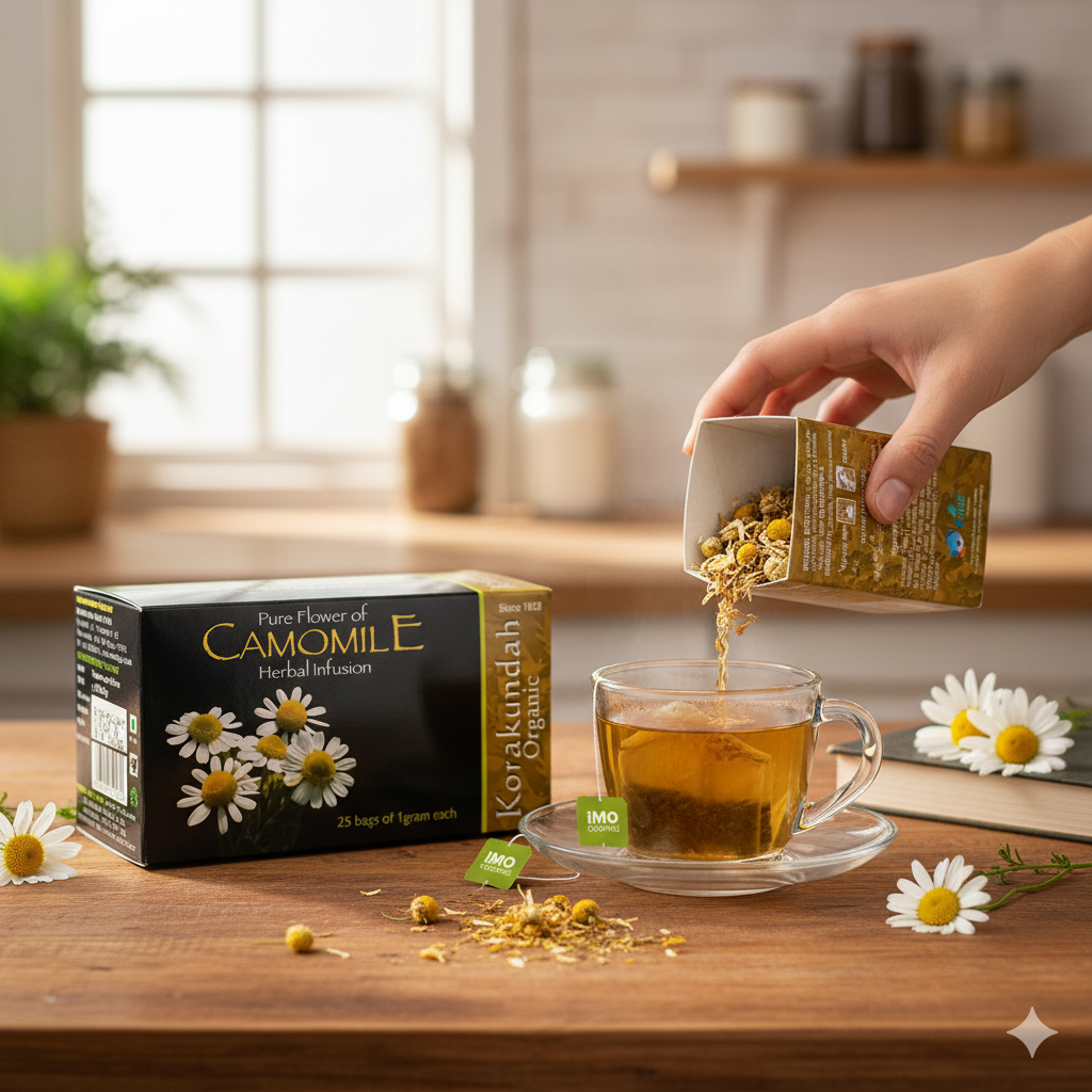 Korakundah Camomile Herbal Infusion Green Tea DIP