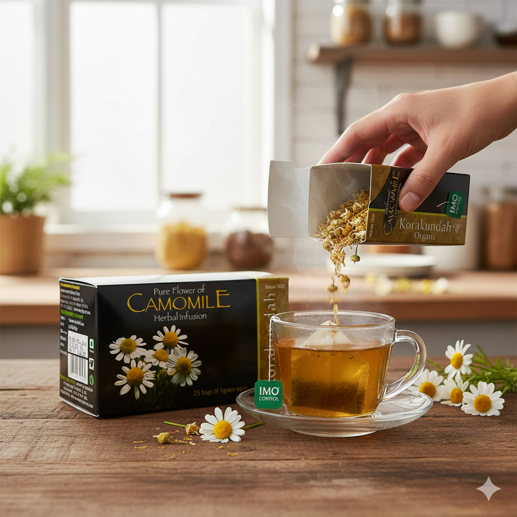 Korakundah Camomile Herbal Infusion Green Tea DIP