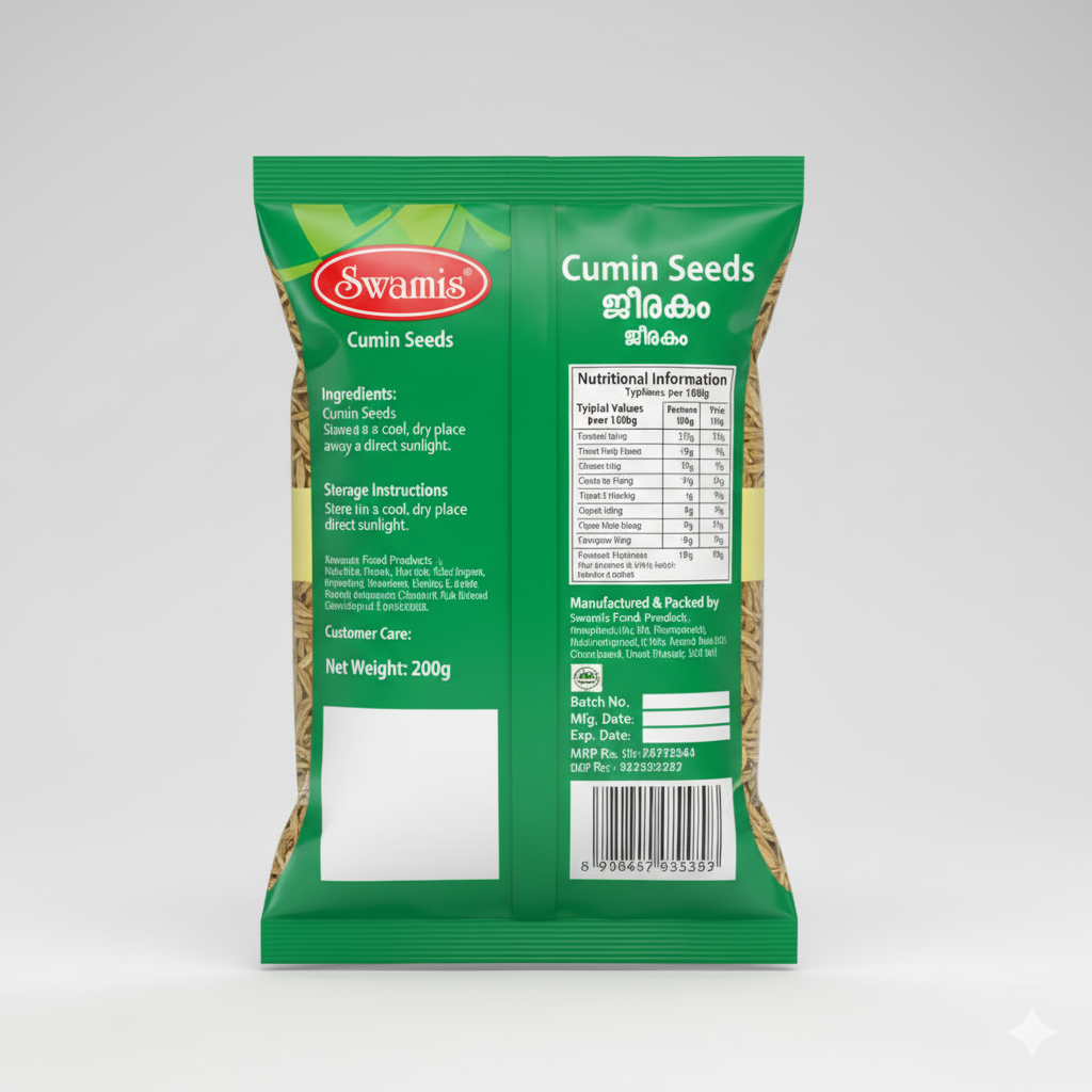SWAMIS Cumin Seed 50g