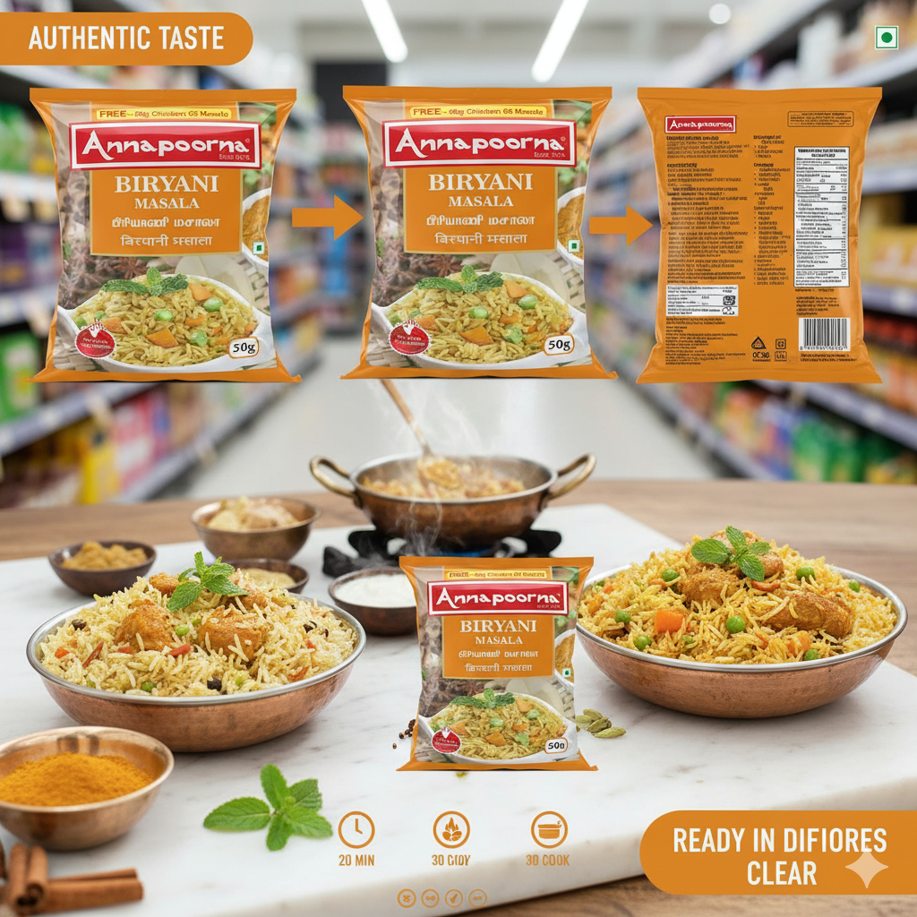 Annapoorna Biryani Masala 50g