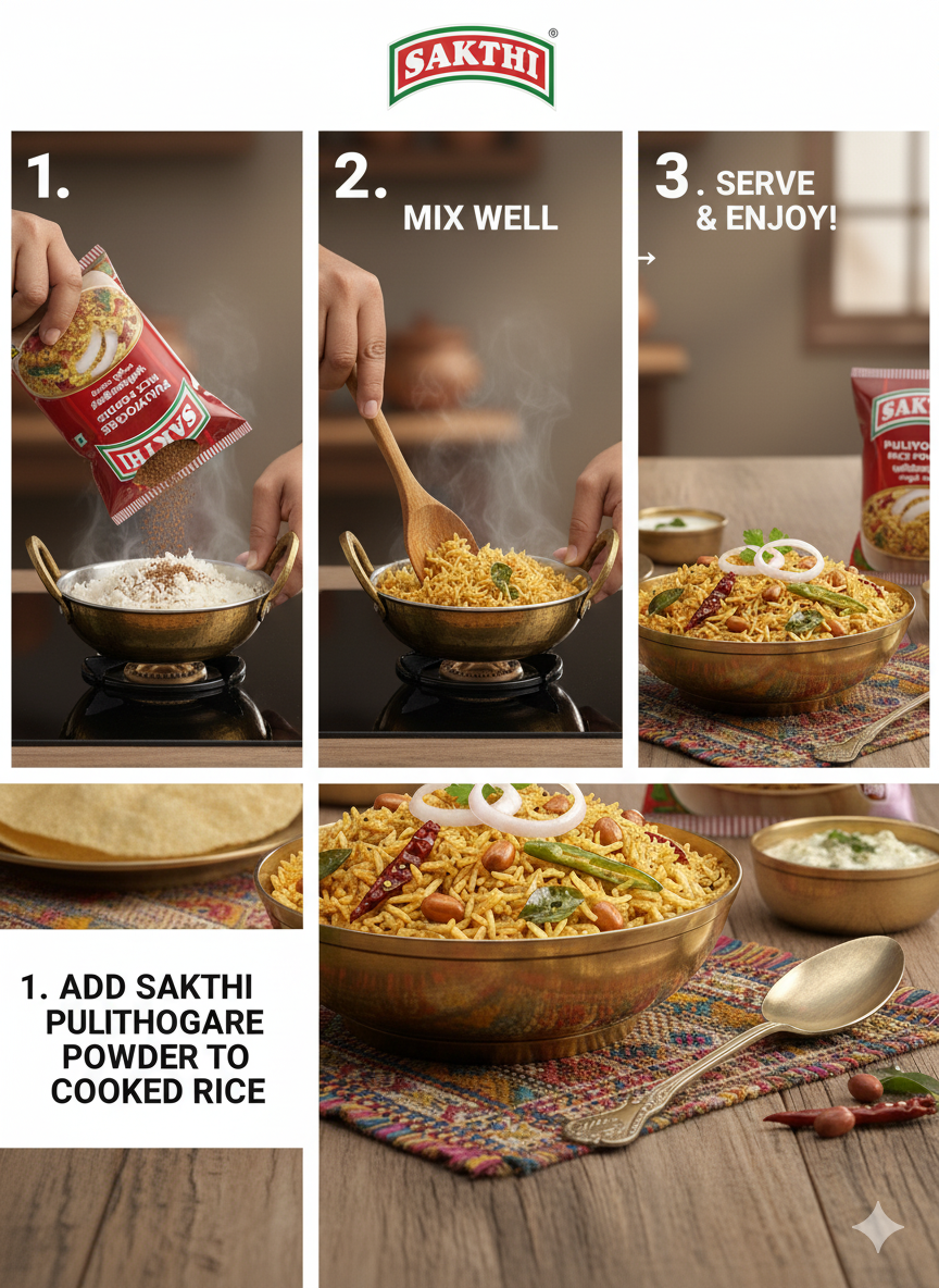 Sakthi Puliyogare Powder 50g