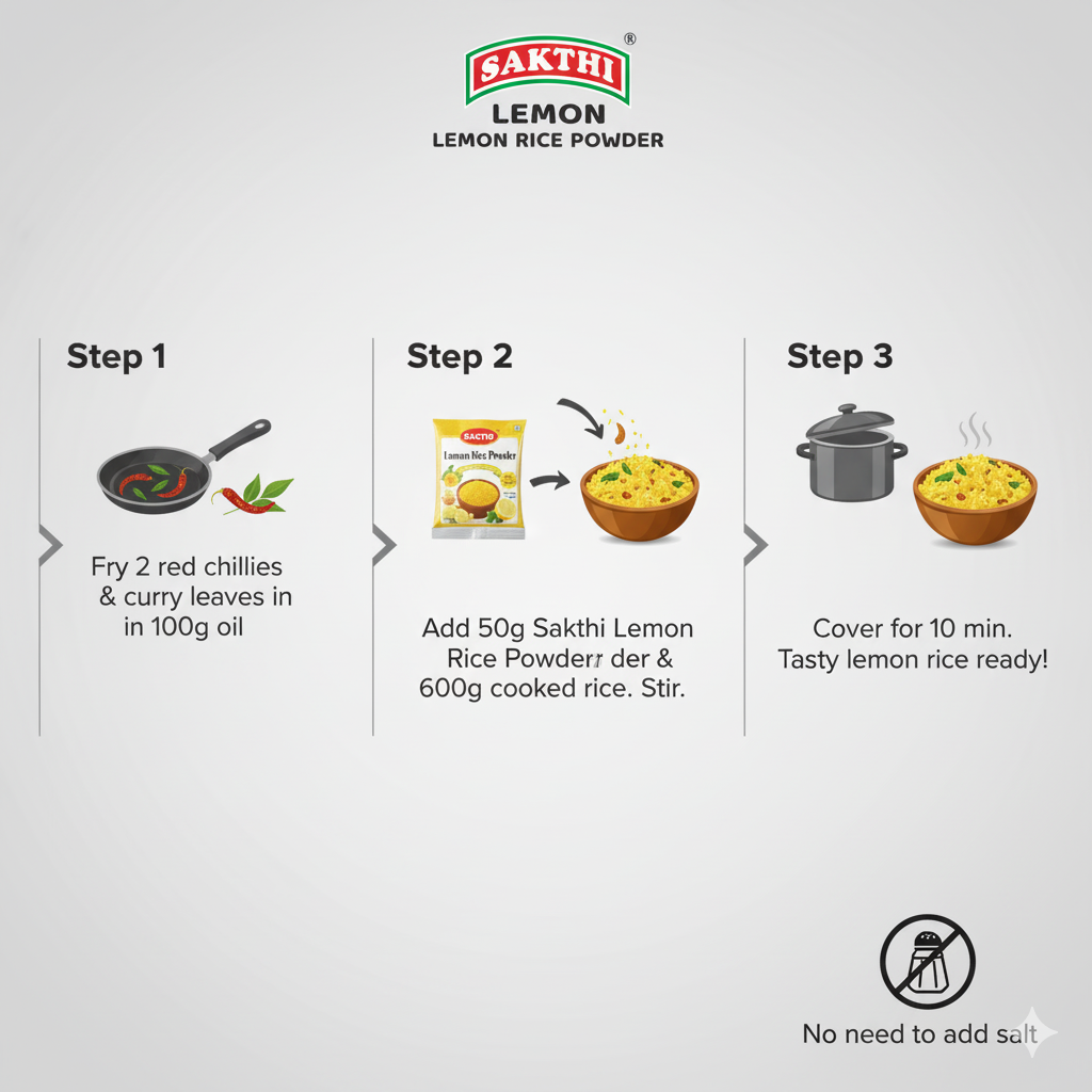 Sakthi Lemon Rice Powder 50g