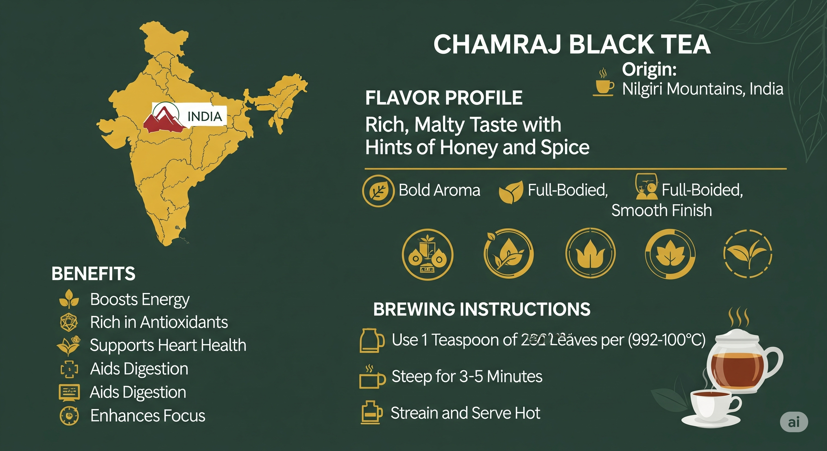Chamraj Black Tea Dip 100g