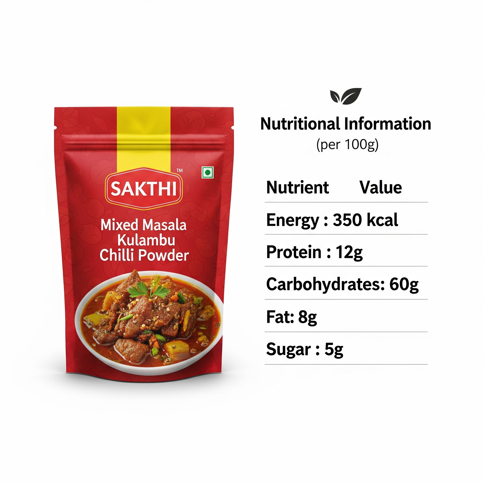 Sakthi Mixed Masala KulambuChilli  Powder 50g