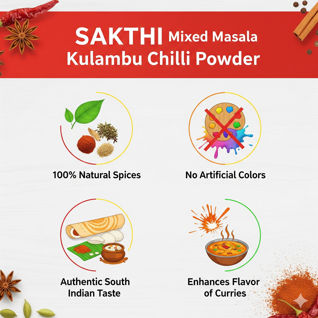 Sakthi Mixed Masala KulambuChilli  Powder 50g