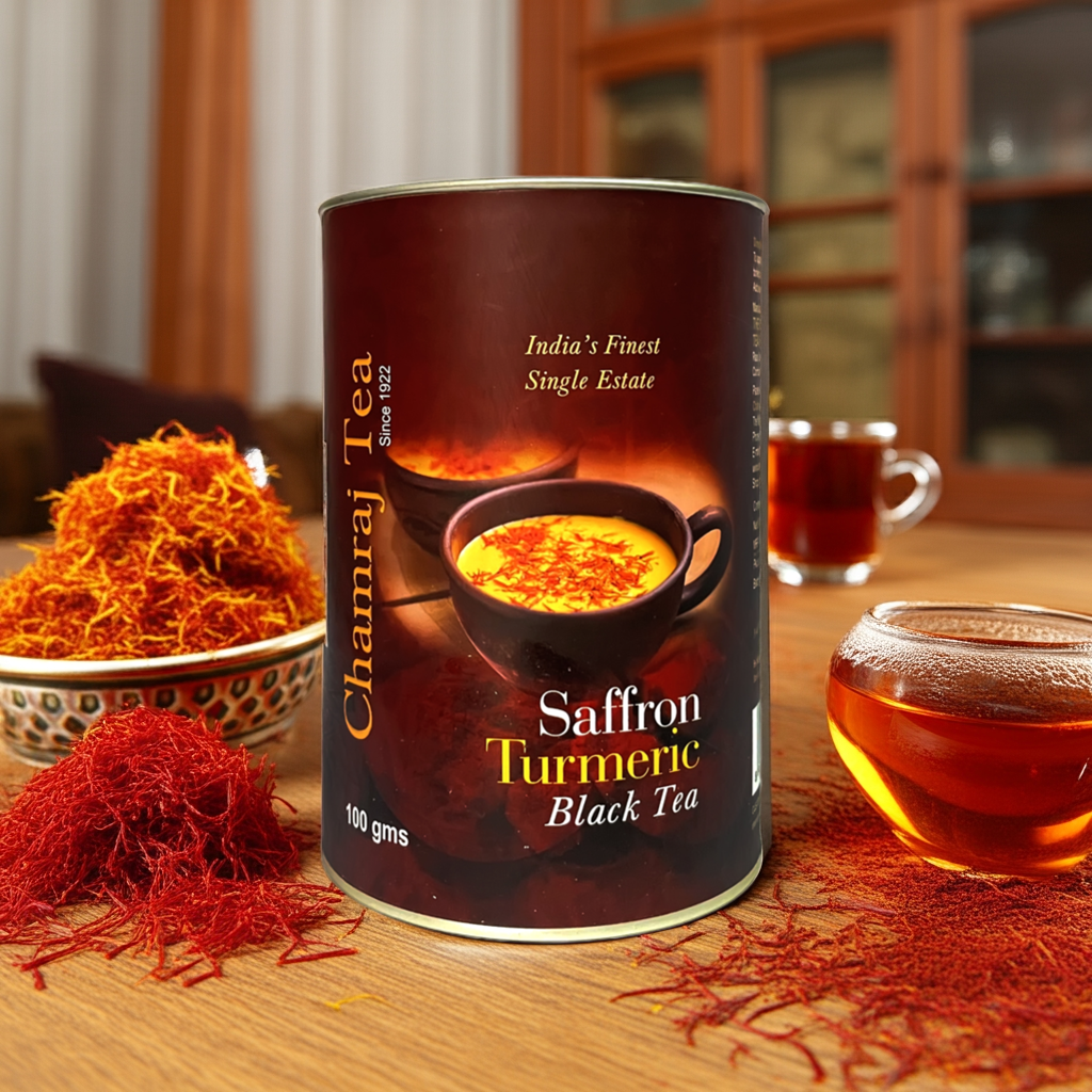 Chamraj Saffron Turmeric Tin 100g