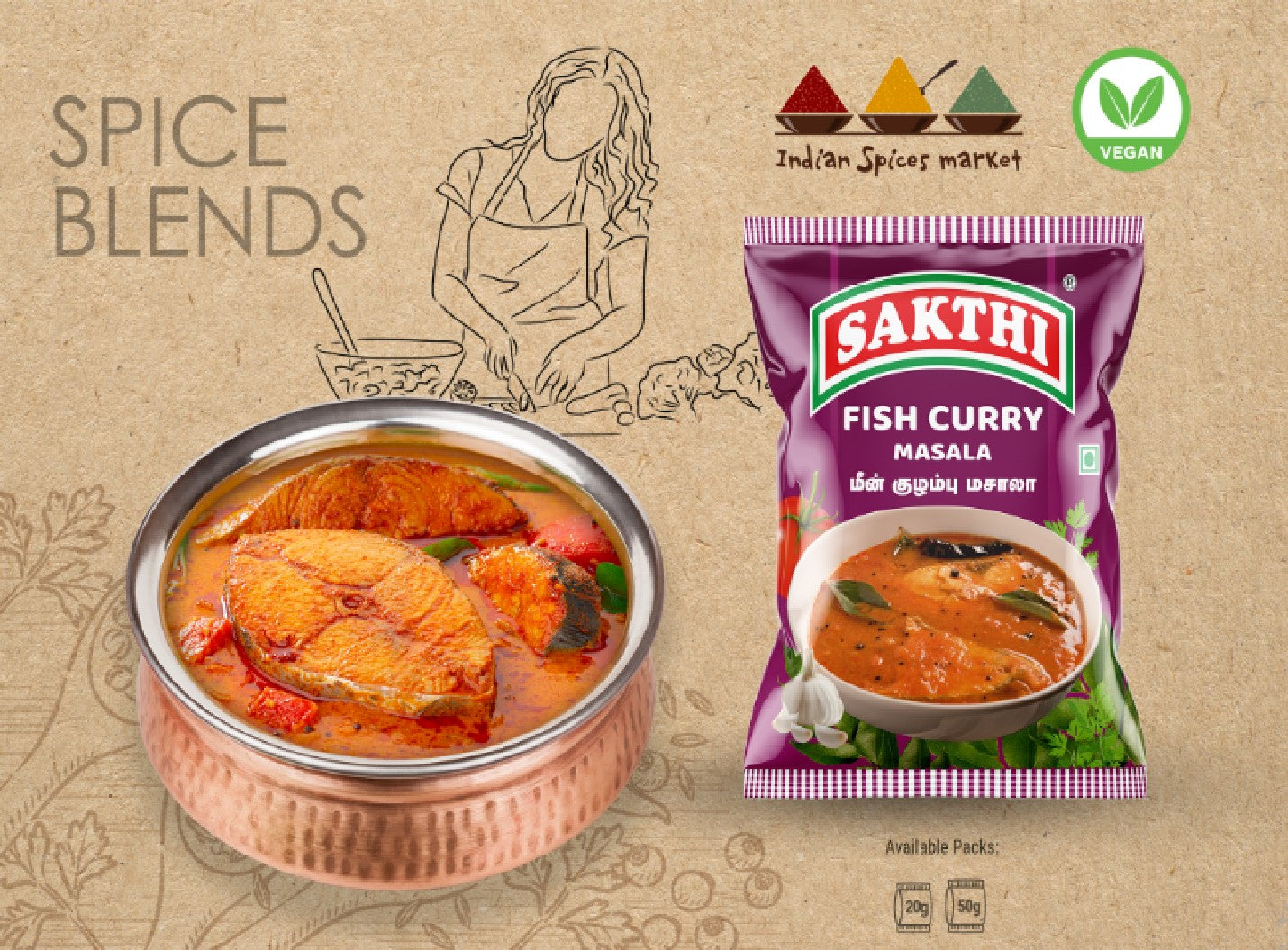 Sakthi Fish Curry Masala 50g