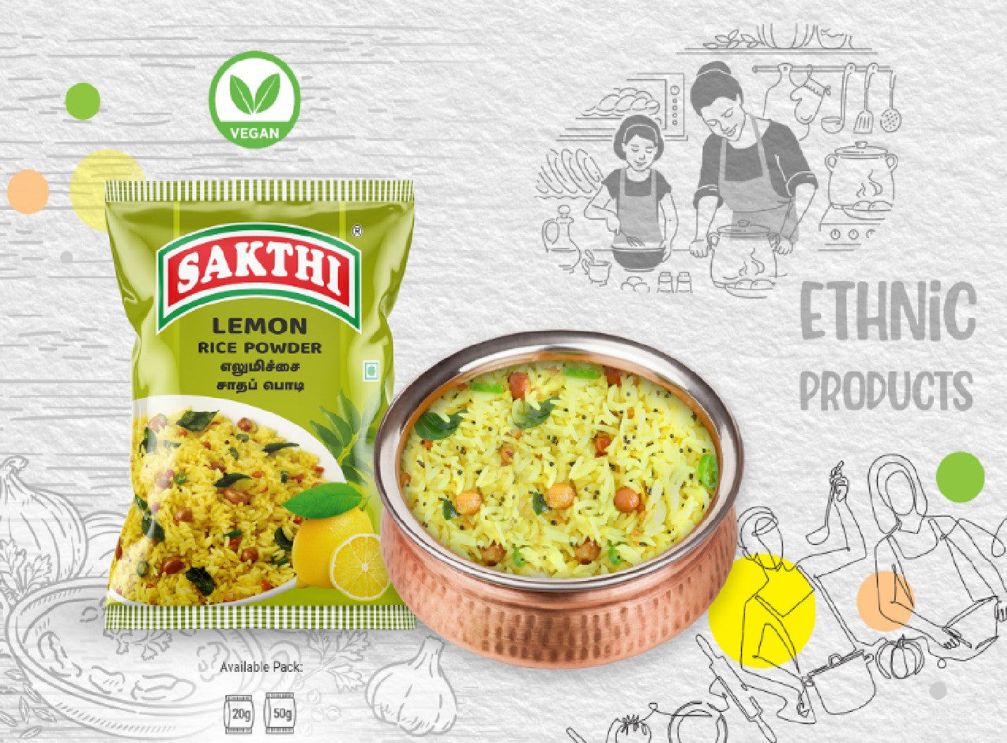 Sakthi Lemon Rice Powder 50g